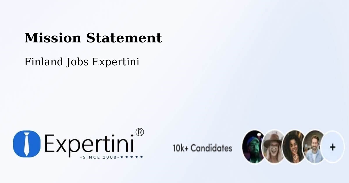 Corporate Mission – Kuru - Finland Jobs Expertini