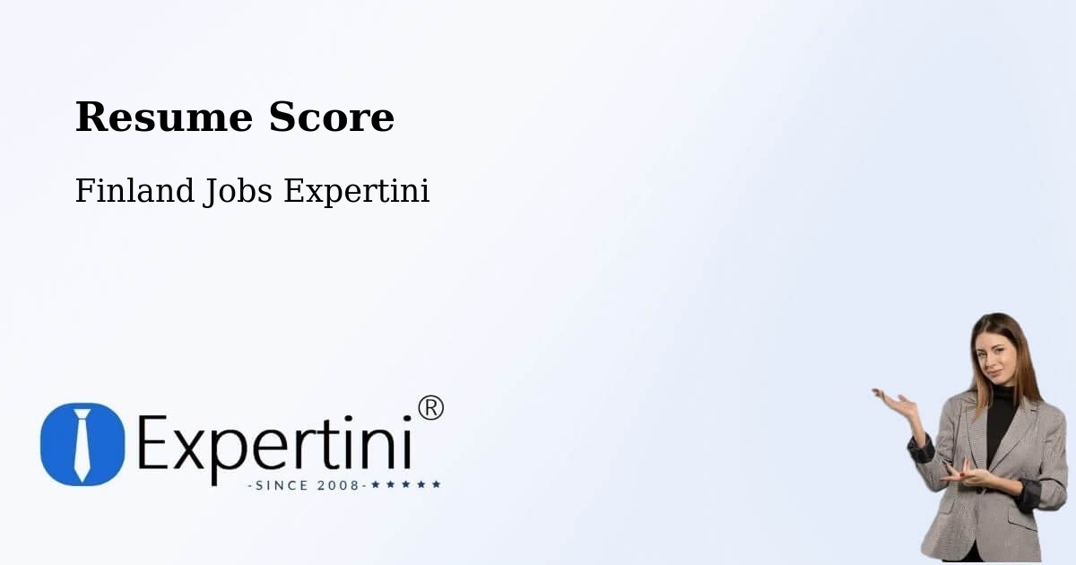 Resume Score & Job Description Match Tool – Kuru - Finland Jobs Expertini